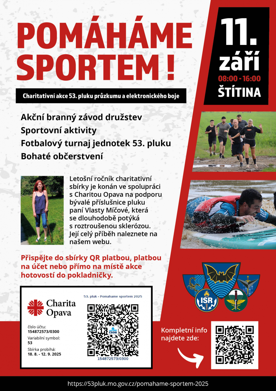 Pomáháme sportem 2025 plakát