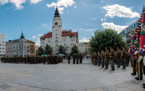 slavnostní nástup 53. pluku průzkumu a EB | červenec 2025 | Opava